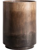 table d’appoint marron bois et laiton intérieur moderne