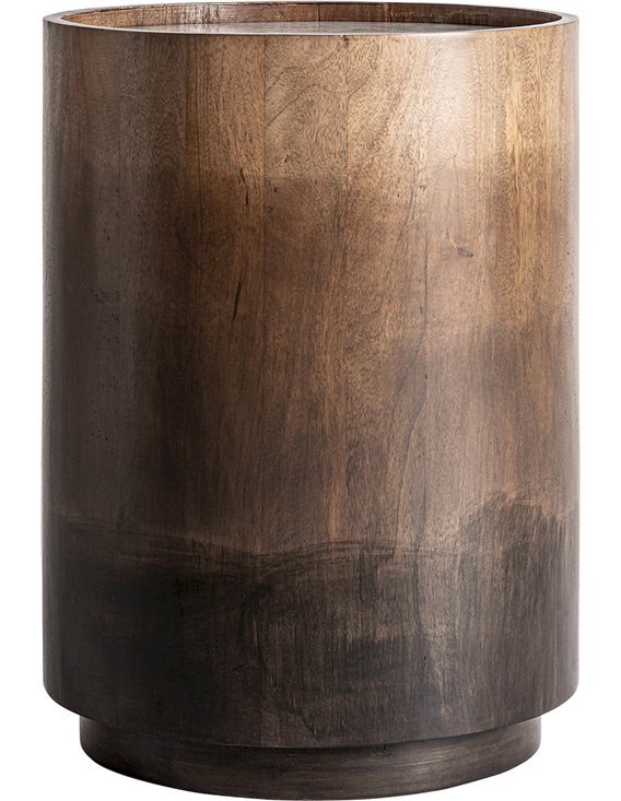 table d’appoint marron bois et laiton intérieur moderne