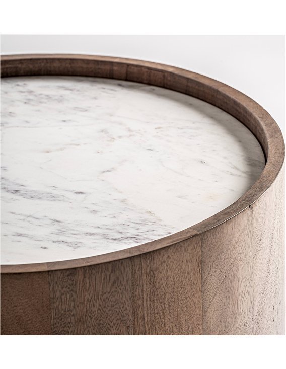 table design art déco bois manguier et laiton chic