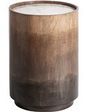table d’appoint rotin laiton style art déco salon