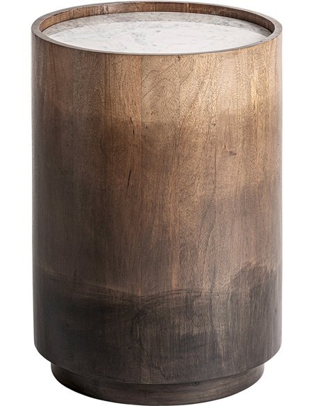 table d’appoint rotin laiton style art déco salon