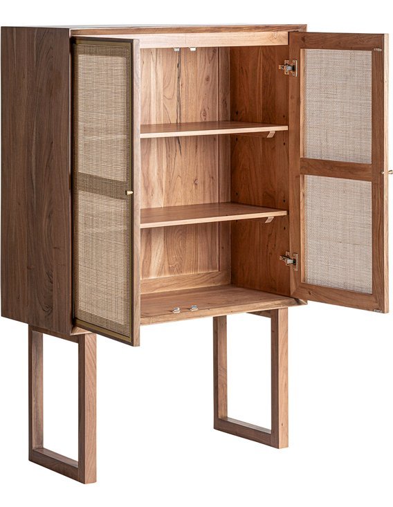 armoire élégante finition naturelle bois marron