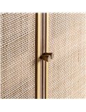 armoire contemporaine bois de manguier marron naturel