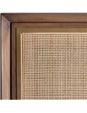 armoire minimaliste en bois de manguier marron naturel
