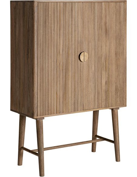 armoire marron pour séjour moderne ambiance chaleureuse