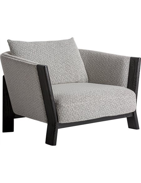 Fauteuil contemporain gris marbré confort et élégance moderne