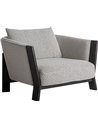 Fauteuil contemporain gris marbré confort et élégance moderne