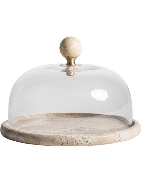 présentoir fromage marbre beige style contemporain chic