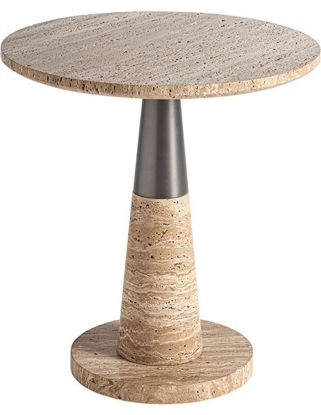 petite table salon marbre beige tendance art déco