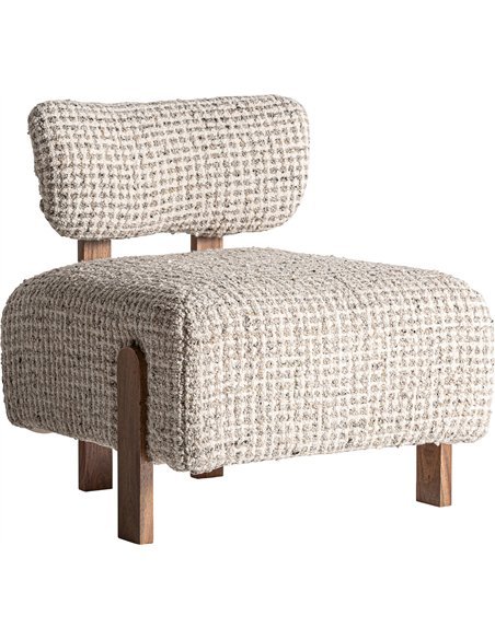 fauteuil confortable marron art déco pour intérieur