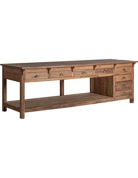 buffet design colonial marron pour salon raffiné