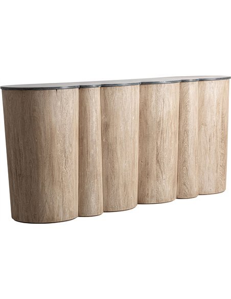 comptoir bar bois acacia contemporain élégance naturelle