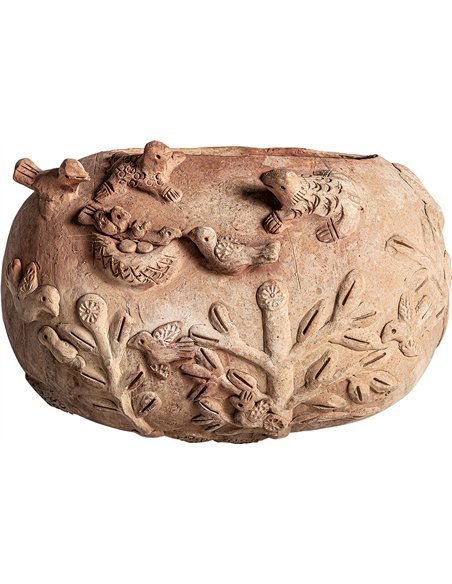 centre de table oriental terre cuite marron clair élégance