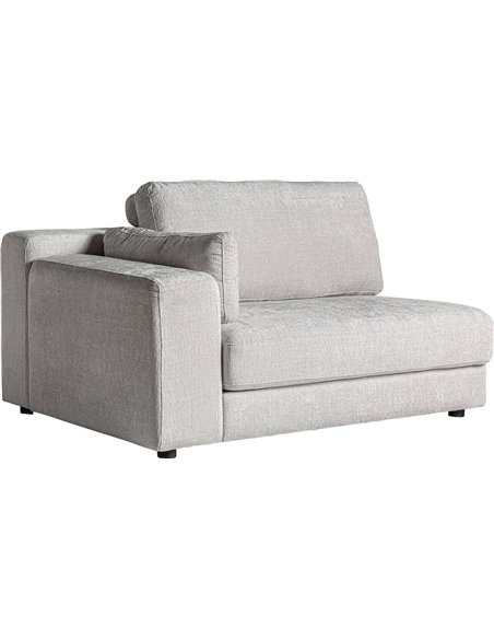 canapé angle art déco blanc cassé pièce maîtresse salon