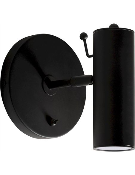 lampe murale art déco noire élégante pour salon