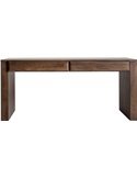 bureau bois manguier art déco marron vieilli élégant