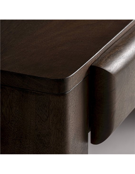 meuble bureau art déco bois massif marron