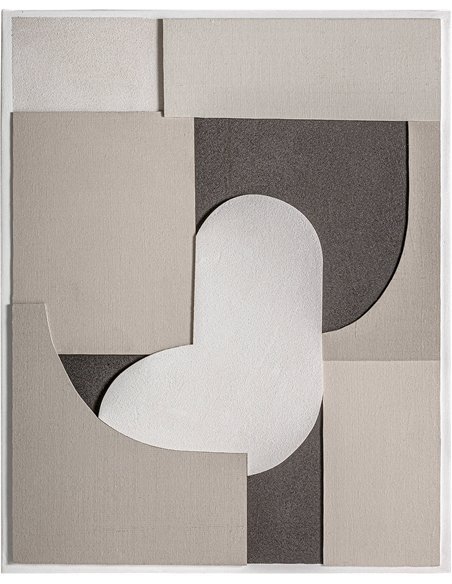 tableau artisanal tons clairs pour salon moderne