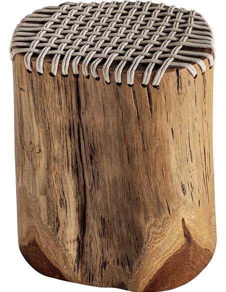 table basse ethnique en bois de suar finition naturelle