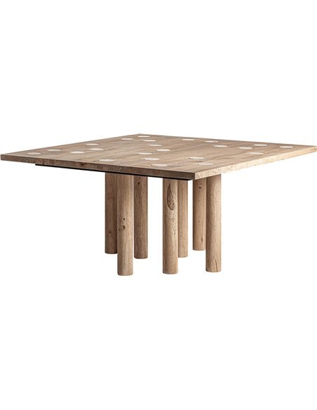 table de repas contemporaine en bois de manguier naturel