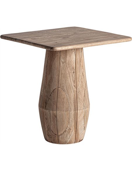 table de repas design en bois de manguier finition vieilli