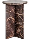 Table basse en marbre noir design sculptural