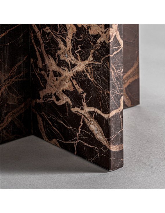 Table en marbre noir inspiration minimaliste chic