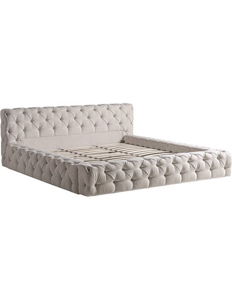 Lit design provençal beige pour chambre chaleureuse