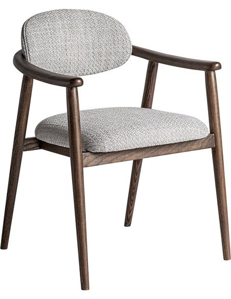 chaise frêne marron mate style épuré pour maison