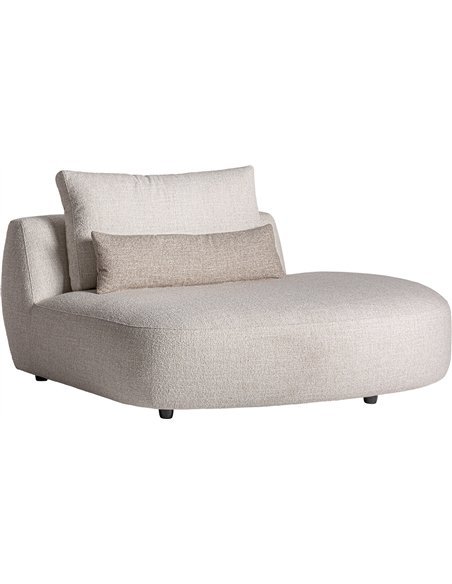 canapé d’angle contemporain blanc cassé élégant salon