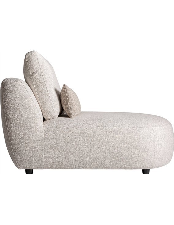 module canapé d’angle confort blanc cassé style contemporain