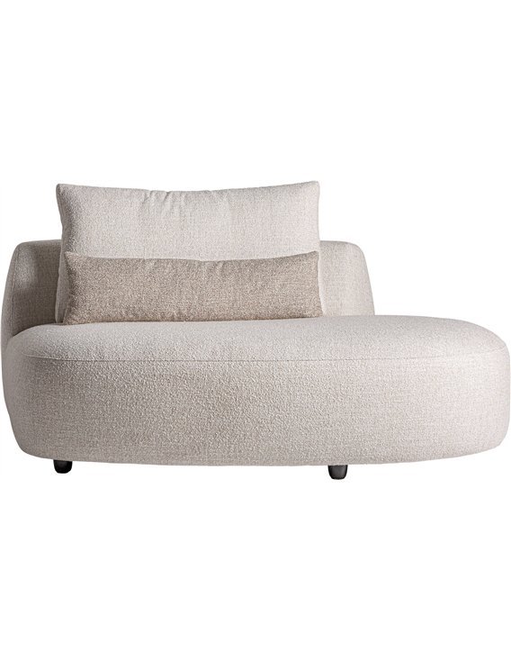 canapé d’angle en bois blanc cassé assise confortable