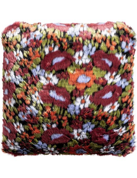 coussin doux multicolore style contemporain chic