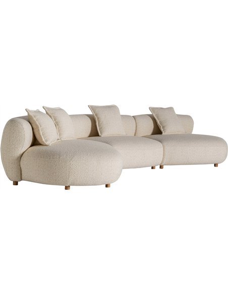 Canapé contemporain beige Zakupi pour décoration raffinée