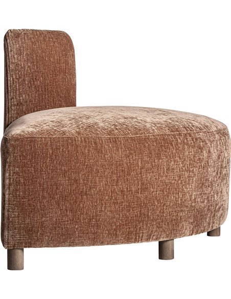 assise centrale confortable style contemporain marron