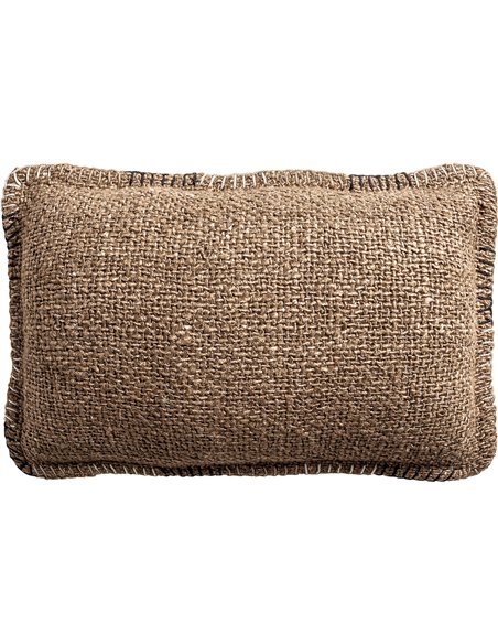 Coussin rectangulaire marron boho douceur et style
