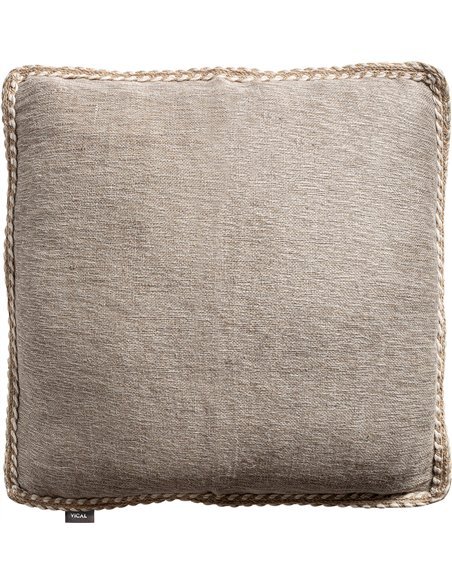 Coussin décoratif lin sable effet marbré élégant