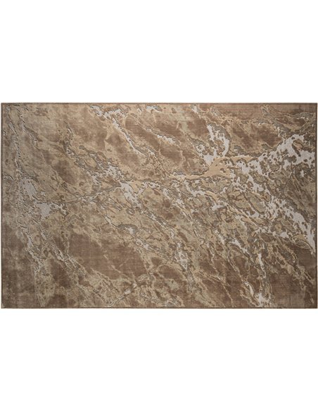 tapis rectangulaire marron style intemporel