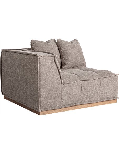 Canapé d angle contemporain marron pour salon moderne