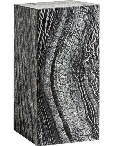 sellette art déco en marbre gris chic pour salon élégant