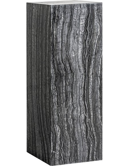 support sculpture en marbre gris design art déco