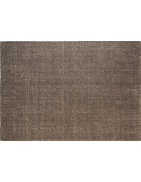idée déco salon tapis marron aspect marbré