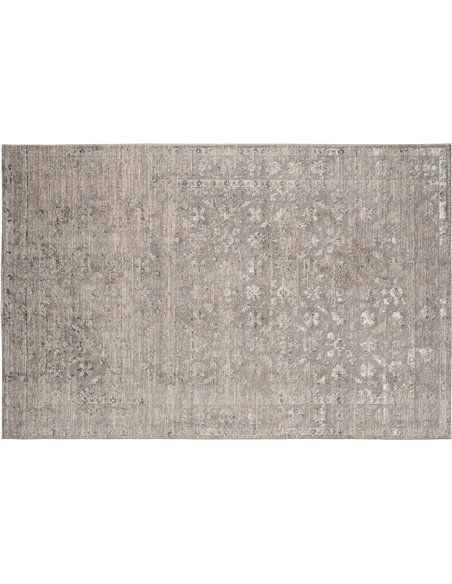 tapis décoratif classique beige aspect marbré chic