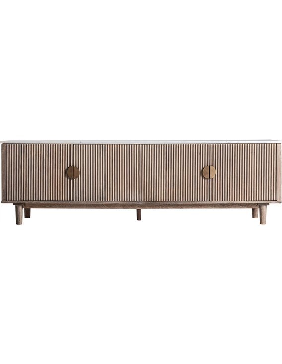 meuble tv bois de manguier contemporain naturel Vical