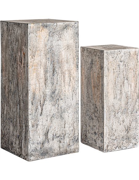 Meuble d’appoint industriel en terre cuite tons naturels