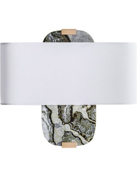 applique murale tons neutres marbre et acier tendance