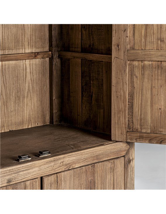 armoire bois d’orme finition marbrée élégante contemporaine