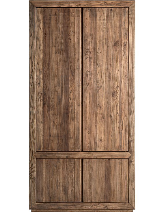 meuble de rangement contemporain bois d’orme marron
