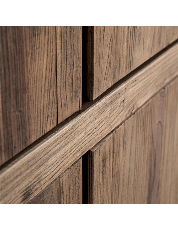 armoire élégante bois d’orme pour chambre moderne
