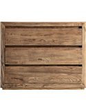 commode élégante pour chambre en bois d’orme marron